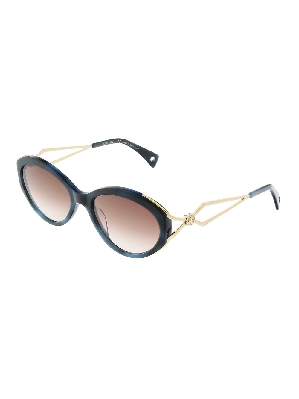 LANVIN MOTHER & CHILD BLUE HAVANA/BROWN GRADIENT UNISEX SUNGLASSES LNV618S